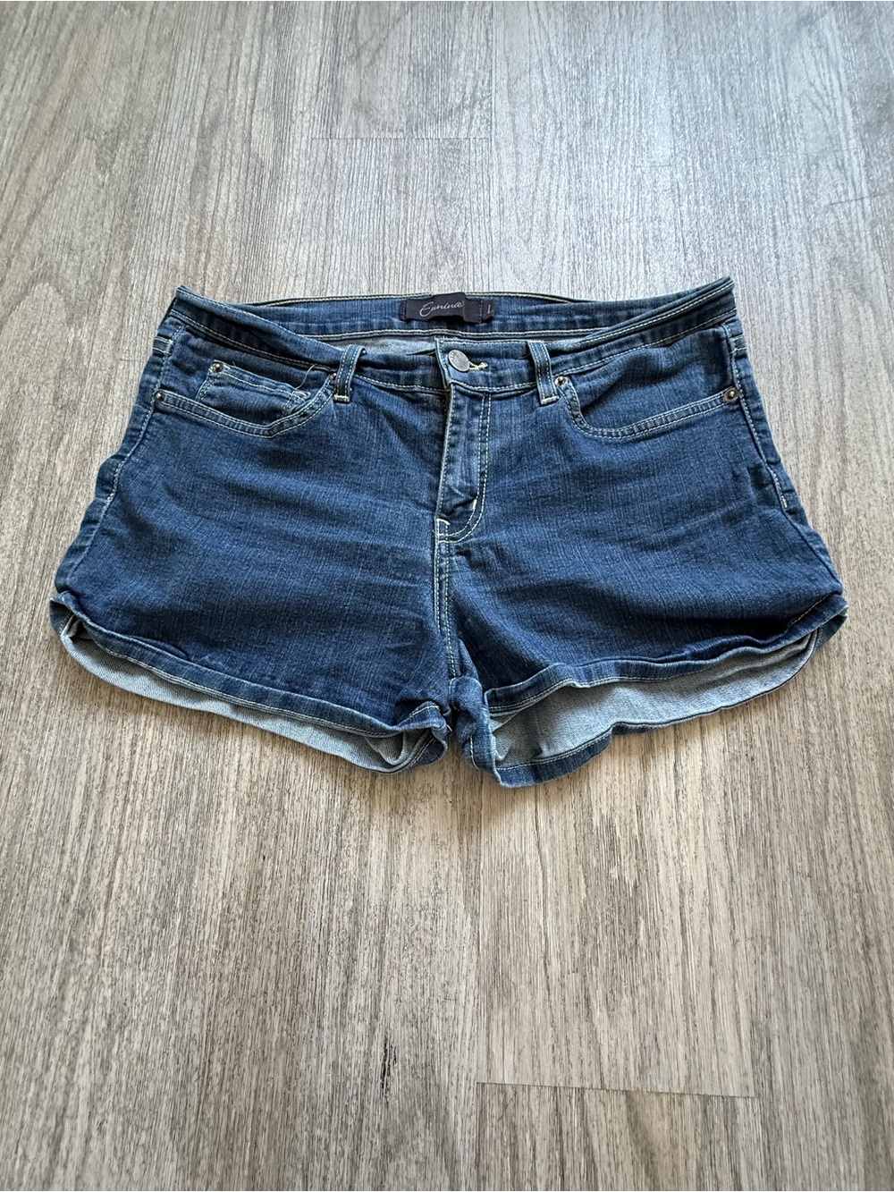 Eunina Dark Blue Denim Shorts - Women's